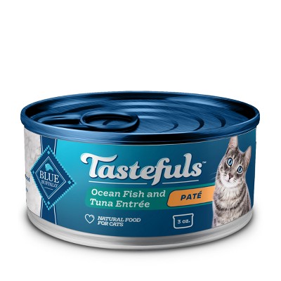 Blue Buffalo Tastefuls Adult Cat Ocean Fish and Tuna Entree Pate Wet Cat Food - 3oz