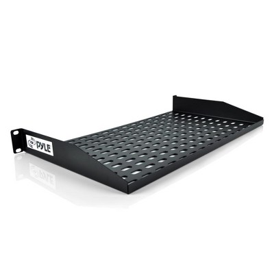 Pyle 1U Server Rack Shelf Mount Tray - Black