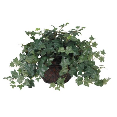 Nearly Natural Puff Ivy with Vase Artificial Plant