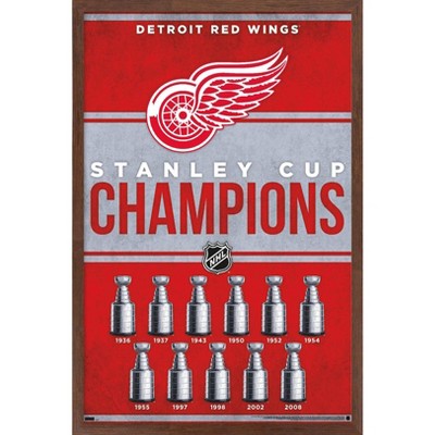 Trends International NHL Detroit Red Wings - Champions 23 Framed Wall Poster Prints