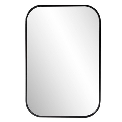 Howard Elliott 36"x24" Milo Stainless Steel Framed Rectangular Wall Mirror