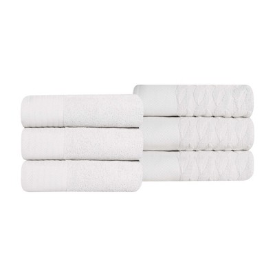 Egyptian Cotton Herringbone Medium Weight Bathroom Towel Set by Blue Nile Mills