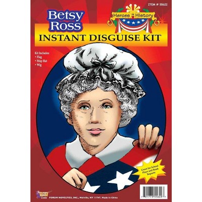 Hero's In History Betsy Ross Instant Disguise Costume Kit