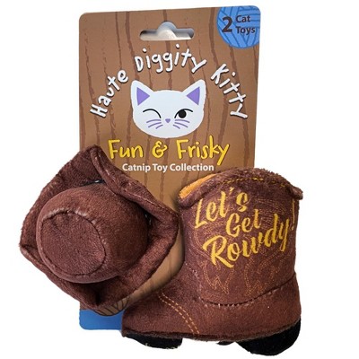 Haute Diggity Kitty by Haute Diggity Dog Kitty Cowboy Crinkle Cat Toy with Catnip