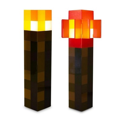 Ukonic Minecraft 2-Piece Nightlight Bundle | Torch and Redstone Torch