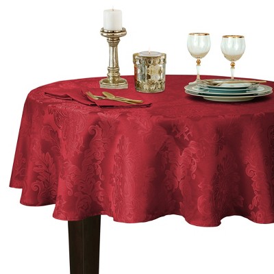 Elrene Barcelona Jacquard Damask Stain Resistant Tablecloth ~ Elrene Home Fashions