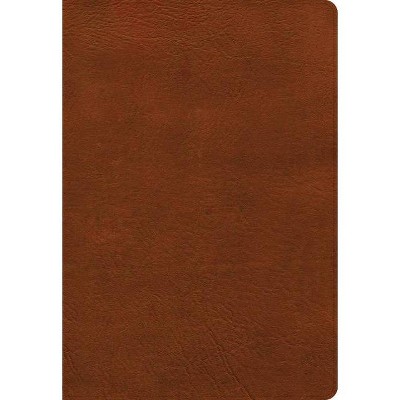 NASB Super Giant Print Reference Bible, Burnt Sienna Leathertouch - Large Print by  Holman Bible Publishers (Leather Bound)