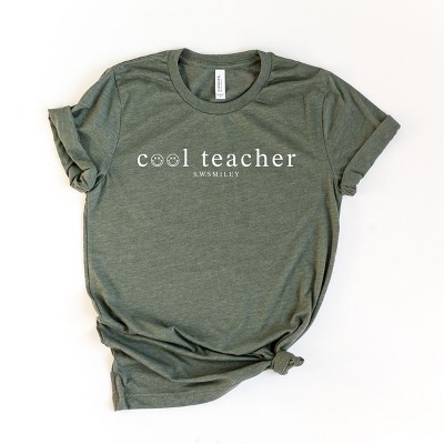 Simply Sage Market S.W.Smiley Cool Teacher  Short Sleeve Tee