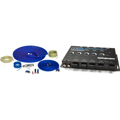 AudioControl LC8i 8 Channel Line Out Converter with Auxiliary Input with 4GA OFC Pure Copper Wiring Kit