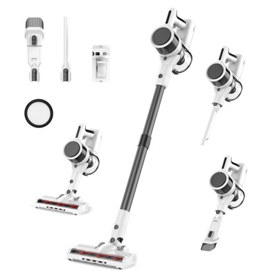 MAMNV Powerful Cordless Vacuum Cleaner, Stick Vacuum Cleaners Adjustable for Hardfloor, Pet Hair, Rug and Carpet, Grey