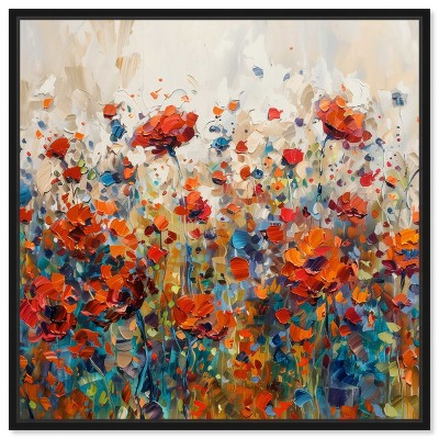 Art Remedy Beautiful Garden Bloom Impressionism Wall Art Framed