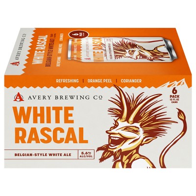 Avery White Rascal White Ale Beer - 6pk/12 fl oz Cans