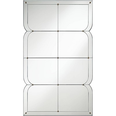 Uttermost Henri 26 1/2" x 44" Curved Multi Panel Wall Mirror