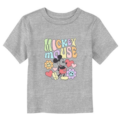 Mickey & Friends Flowers and Hearts Mickey T-Shirt