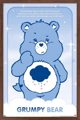 Trends International Care Bears - Grumpy Bear Framed Wall Poster Prints