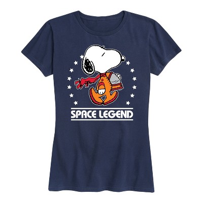 Women's - Peanuts - Snoopy Space Legend Short Sleeve Graphic T-Shirt