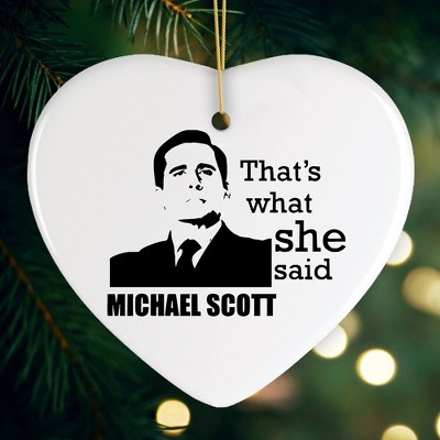 That's What She Said Iconic Line Ornament, Funny Christmas Decoration| OrnamentallyYou