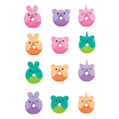 Geddes Donut Animal Pencil Eraser Topper - 48 per bag