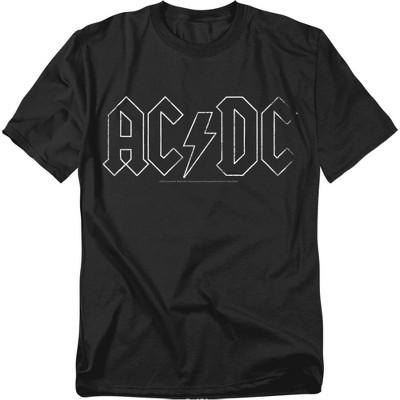 Men's AC/DC Outline Logo Black T-Shirt