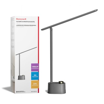 Honeywell Upgraded LED Desk Lamp H01 Pro Sunturalux Foldable Desk Light with USB A+C Charging Ports Table Lamp