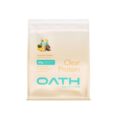 Oath Nutrition 18 Servings Clear Protein Powder - Coconut Colada: Gluten-Free Whey Isolate