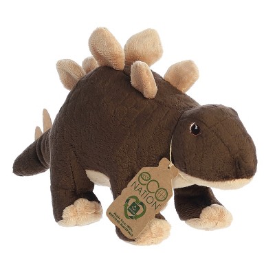 Aurora Eco Nation 12" Stegosaurus Brown Stuffed Animal