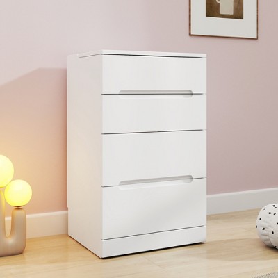 ORRD 3-in-1 Vanity Desk with Open-Top Mirror, Glass Desktop, 3 Drawers, Compact Makeup Vanity for Bedroom