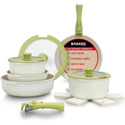 Bakken-Swiss Detachable 13-Piece Cookware Set