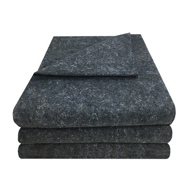 UBMOVE Pack of 3 Grey Textile Moving Blankets 54" x 72" Moving Pad
