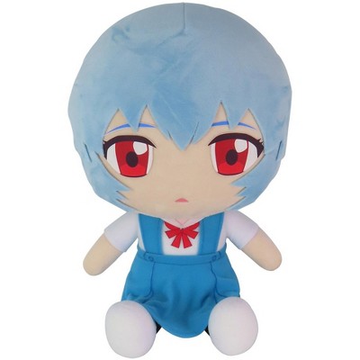 Great Eastern Entertainment Evangelion New Movie - Rei Ayanami Uniform Sitting Plush 12"H