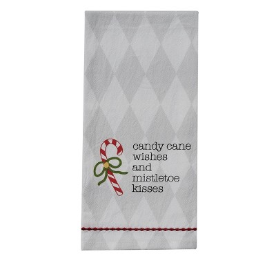 Split P Candy Cane Decorative Dishtowel Set of 2