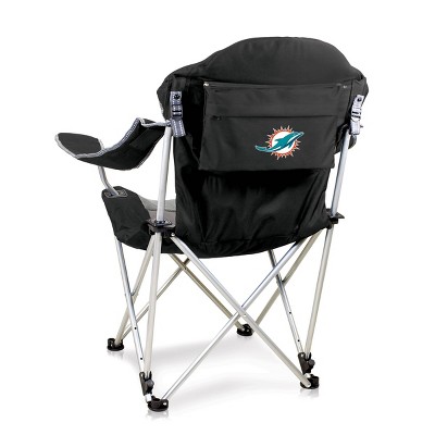 NFL Miami Dolphins Reclining Camp Chair with Head Support