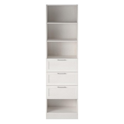 Ameriwood Home Elba 3 Drawer Modular Closet Unit, Ivory Oak