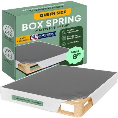 Continental Sleep, 8-Inch Low Profile Mattress Foundation, Strong Wood Structure, Easy Simple Assembly Box Spring.