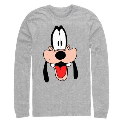 Men's A Goofy Movie Big Face Long Sleeve Shirt