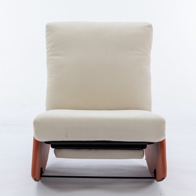 Ridstar Modern Accent Chair, Armless Chair For Living Room & Bedroom-Orange