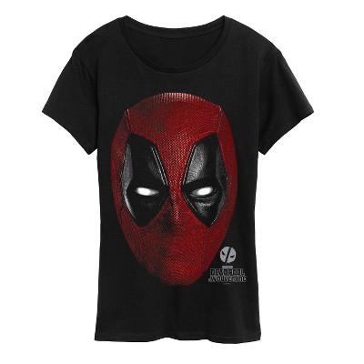 Women's - Marvel - Deadpool & Wolverine Oversized Face Short Sleeve Graphic T-Shirt