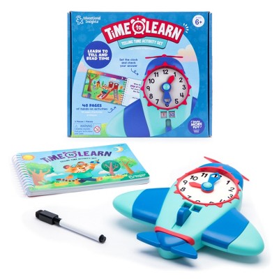 Educational Insights Time to Learn Telling Time Activity Set: Teaching Aid for Preschool & Elementary Grades
