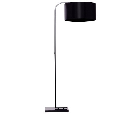 Traditional Metal Floor Lamp Black - Olivia & May
