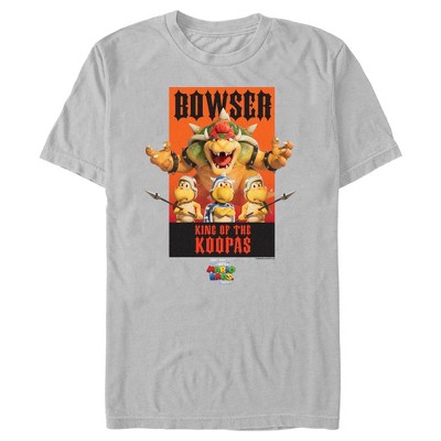 Men's The Super Mario Bros. Movie Bowser King of the Koopas Poster T-Shirt