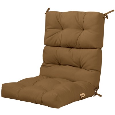 Costway 22'' x44''  Indoor Outdoor  Back Chair Cushion Tufted Pillow Patio Seating Pad Black\Beige\Brown