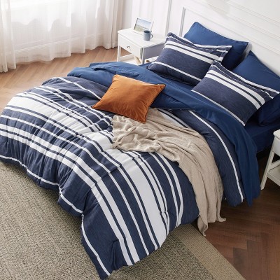 Bedding Set with Cationic Dyeing for Striking Double-Sided Contrast
