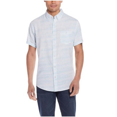 Weatherproof Mens Linen Button Up Shirt