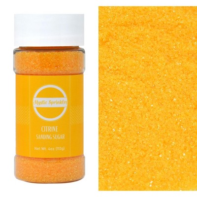 Mystic Sprinkles Citrine - Yellow Sanding Sugar 4oz