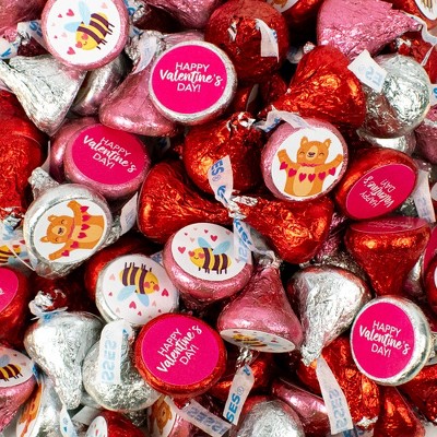 85 pcs Valentine's Day Candy Hershey's Kisses Chocolate with Stickers - By Just Candy