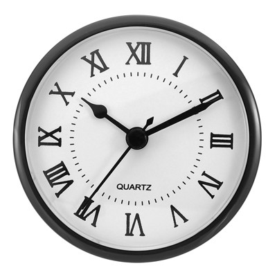 Unique Bargains Quartz Miniature Silent Elegant Clock Insert for Bedroom, Living Room
