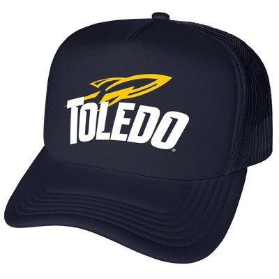 Gender Neutral Official University of Toledo Primary Logo Foam Snapback Trucker Hat - for Men and Women Navy Navy One Size