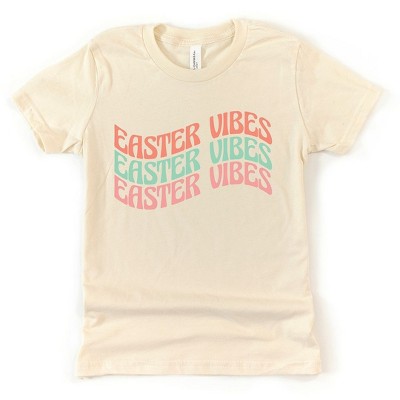 The Juniper Shop Easter Vibes Wavy Stacked Toddler Short Sleeve Tee