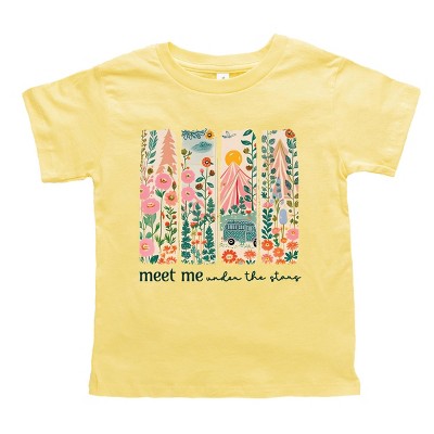 The Juniper Shop Meet Me Under The Stars Toddler Short Sleeve Tee - 4T - Yellow