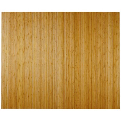 48"x60" Deluxe Chair Floor Mat Natural/Bamboo - Anji Mountain: LED Lighting, Felt Backing, Indoor Use